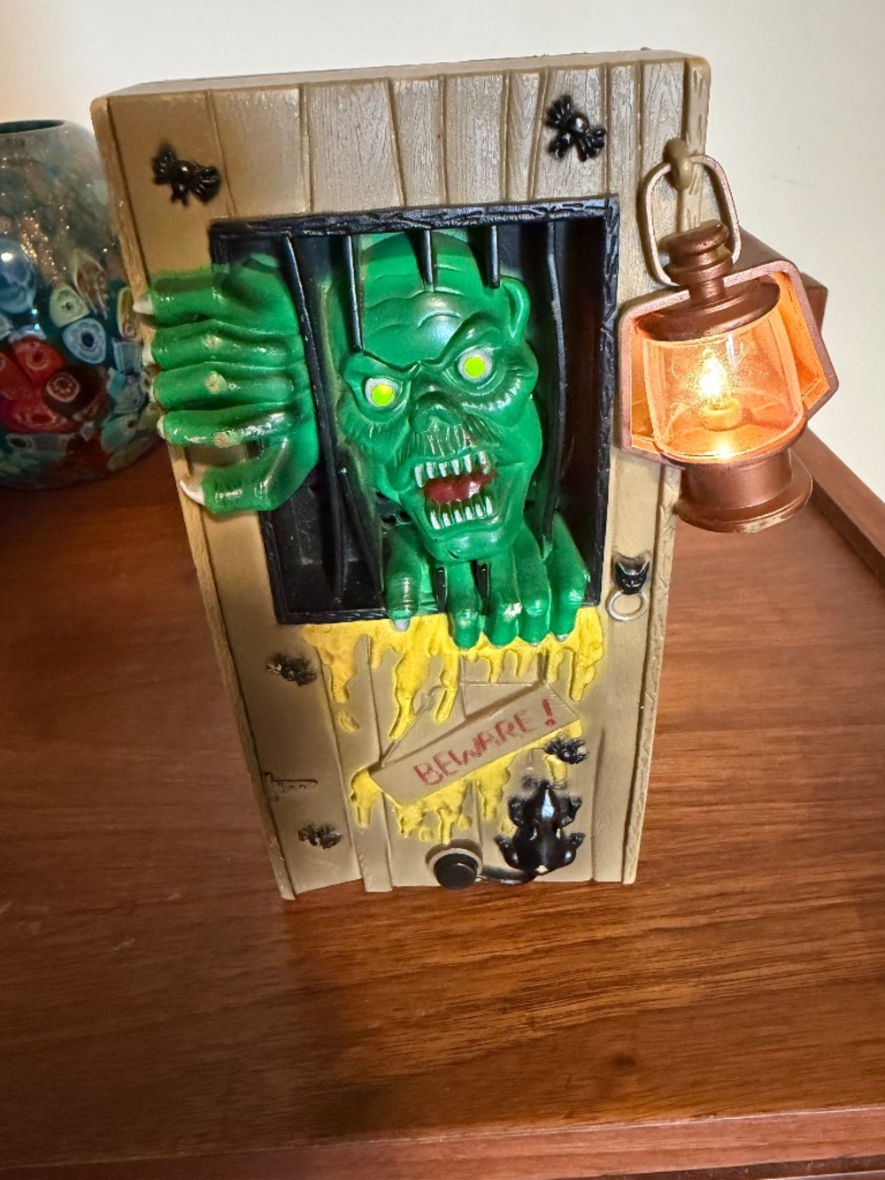 Vintage 1995 Halloween Battery Operated Monster Doorbell Prop by Toy State